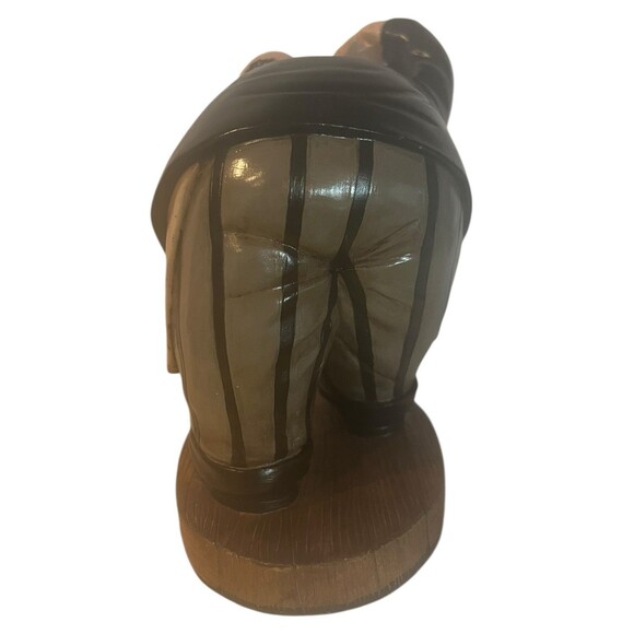 Signed 2003 Resin Wine Holder Sculpture Waiter Butler Style Bar Collectible - Picture 2 of 15